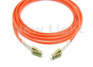 Cavo a fibre ottiche doppio arancio di LC LC, cavo a fibre ottiche duplex misto per la rete