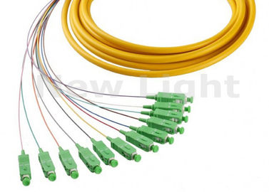 Lle trecce semplici a fibra ottica di 1 del tester di saltatore dei cavi MP dello Sc APC 12 del centro fibra ottica di uscita