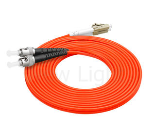 cavo arancione duplex di fibra ottica del PVC del cavo di toppa del multi connettore di modo ST-LC 3.0mm
