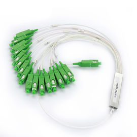 MINI separatore a fibra ottica dell'accoppiatore, Sc APC 1 x separatore della fibra di singolo modo 16 per Internet di FTTH