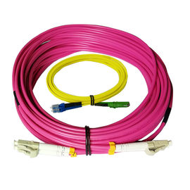 Il cavo di toppa di fibra ottica di Lc Lc/toppa a fibra ottica mista cabla il duplex
