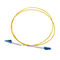 Sc/UPC - PVC di fibra ottica semplice/LSZH/OFNR di giallo del cavo di toppa UPC/di LC MP