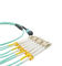 12 fibra Mpo ottico del cavo OM3 del centro MPO MTP all'iso del CE del cavo di sblocco di Lc diplomato