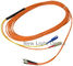 Cavo di toppa della fibra ottica del duplex 62.5/125/cavo di salto di condizionamento modo a fibra ottica