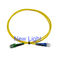 Cavo di toppa di fibra ottica di PVC/LSZH Lc modo del duplex della fibra mista di Lc al singolo