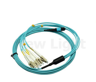 Cavo di toppa del cavo della fibra ottica MPO MTP semplice/duplex, il centro il centro/12 del cavo 8 della toppa