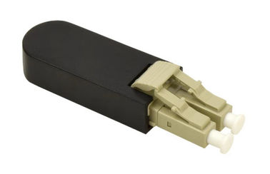 Connettori beige di LC di colore di &quot;loopback&quot; a fibra ottica duplex di LC millimetro 62.5/125 con la clip