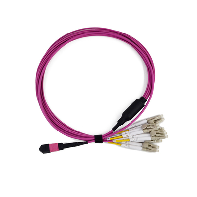 comprare 8 / 12/16/24 cavi del tronco delle fibre MPO MTP pre terminati per LANS/WANS/FTTX online manufacture