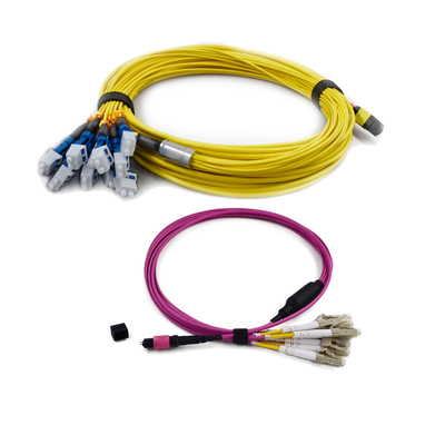 comprare perdita di toppa di 3.0mm G657A1 MPO MTP del cavo di inserzione bassa a fibra ottica del PVC/LSZH online manufacture