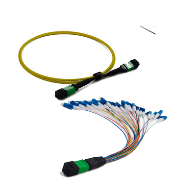 comprare 12 la fibra ottica monomodale MPO MTP cabla la treccia resa resistente 3.0mm bassa di perdita di inserzione online manufacture
