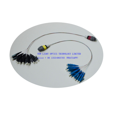 comprare 12 Core MPO Fibra Ottica Tronco Cavo OS2 OM3 Femmina Polarità B Plenum online manufacture