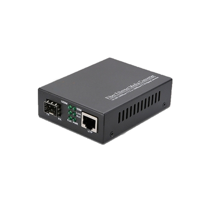 comprare 10/100/1000M Media Converter Transceiver a fibra ottica LC monomodo SFP online manufacture
