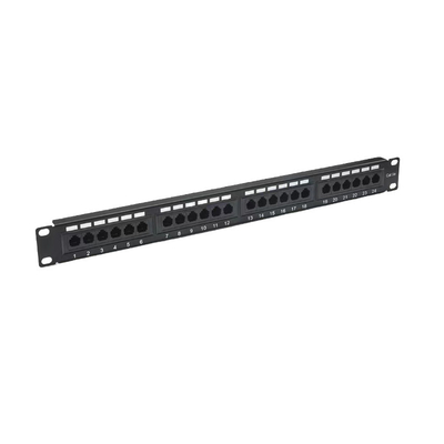 comprare Panel di patch Ethernet RJ45 a schermo metallico Cat5e/Cat6/Cat6a/Cat7 Compatibile RoHS/UL/CE Certificato online manufacture