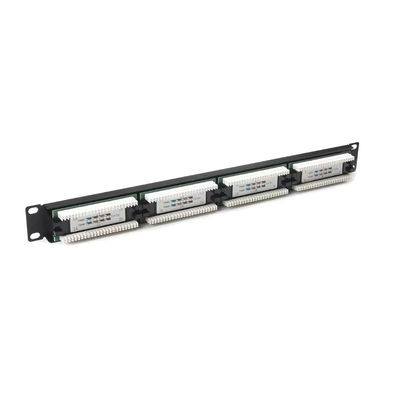 comprare 24 Port Rack Montabile RJ45 Ethernet Patch Panel Compatibile con Cavi Cat5e a Cat7 online manufacture
