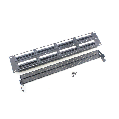 comprare Pannelli di patch Ethernet pre-terminati Nero 110/Krone IDC con protezione sicura per la gestione dei cavi online manufacture