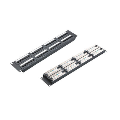 comprare Pannello patch Ethernet RJ45 schermato, montabile su rack, con gestione cavi per reti ad alta velocità online manufacture