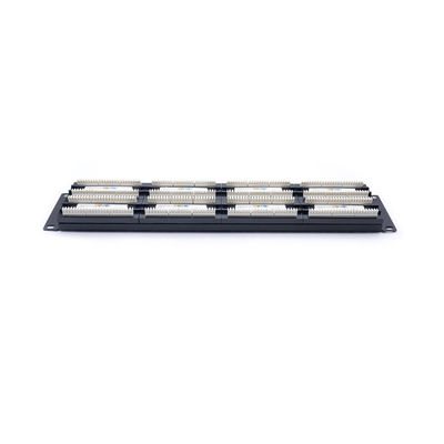comprare Pannello patch RJ45 in metallo nero 1U 2U con terminazione Krone IDC per la gestione dei cavi Ethernet online manufacture