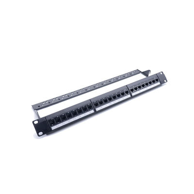 comprare 24 Port 1U Height RJ45 Patch Panel con terminazione IDC 110/Krone per una gestione efficiente della rete online manufacture
