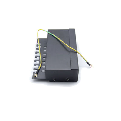 comprare Pannello di patch RJ45 in metallo montato su rack 1U nero con terminazione IDC 110/Krone per reti Ethernet Cat6a online manufacture