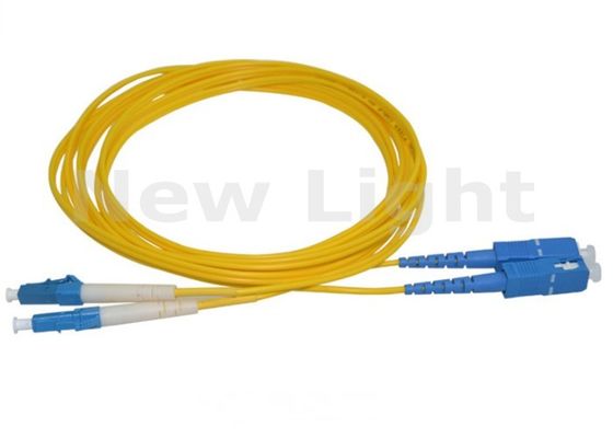 comprare Cordone di patch in fibra ottica duplex a modalità singola con diametro di 2,0 mm e lunghezza di 3 metri per applicazioni CATV e FTTH online manufacture