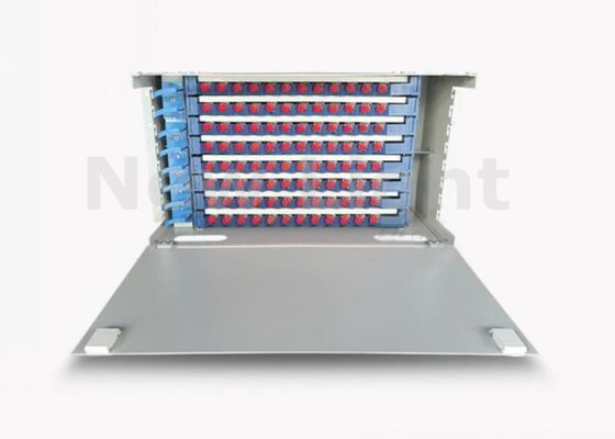 comprare 19 Pollici 96 Porte Pannello Patch in Fibra Ottica Montaggio a Rack ODF Frame di Distribuzione Ottica per FTTX FTTH online manufacture