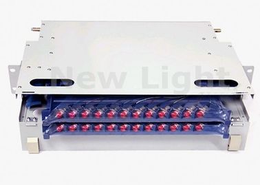 comprare Pagina di distribuzione ottica bianca di ODF, porto a fibra ottica a 19 pollici del quadro d'interconnessione di ODF 24 online manufacture
