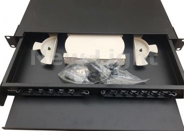 comprare Tipo a 19 pollici quadro d'interconnessione di tirata di fibra a fibra ottica del supporto di scaffale del porto di pagina di distribuzione 12 online manufacture