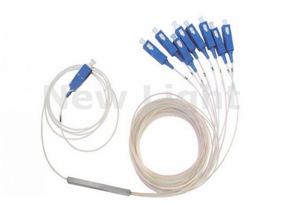 comprare SC UPC Splitter ottico PLC 1x8 tipo tubo in acciaio per FTTH con modalità singola e bassa perdita di inserzione online manufacture