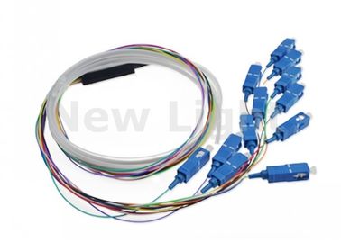 comprare Fibra a fibra ottica Pigail 0.9mm del centro dei cavi di saltatore dello Sc UPC 12 per le reti della trasmissione dei dati online manufacture