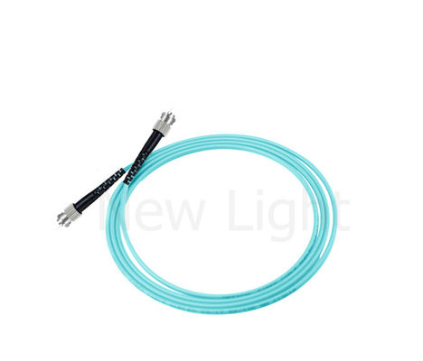 comprare ST-ST Multimode Fiber Optic Patch Cable OM3 2.0 o 3.0 mm Aqua Color Simplex online manufacture