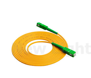 comprare Connettore verde del diametro semplice di singolo modo 3,0 del cavo di toppa della fibra ottica APC/dello Sc online manufacture