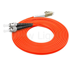 comprare cavo arancione duplex di fibra ottica del PVC del cavo di toppa del multi connettore di modo ST-LC 3.0mm online manufacture