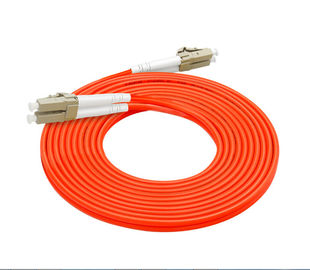 comprare 62.5 / 125 colore dell'arancia di lunghezza su misura di LC LC del cavo di toppa di fibra ottica 3.0mm online manufacture