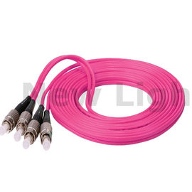 comprare Multi perdita di inserzione bassa di salto del cavo del duplex OM4 del cavo di toppa della fibra di modo FC online manufacture