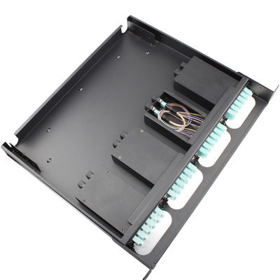 comprare 1U sistema di distribuzione in fibra ottica con 144 nuclei, capacità massima e materiale in acciaio inossidabile per reti FTTH/FTTB/FTTX online manufacture
