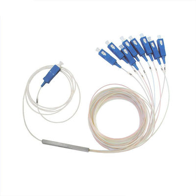 comprare 1x8 Configurazione di porta Splitter per fibre ottiche con lunghezza d'onda operativa 1260-1650 nm e tipo di tubo in acciaio per FTTH / CATV online manufacture