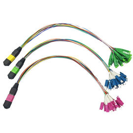 comprare Il LC smazza fuori cavo di toppa di fibra ottica del modo 12 del cavo di MPO MTP il multi online manufacture
