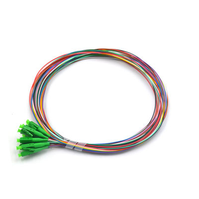 comprare LC APC 12 Cores Fiber Optic Pigtail con anello ceramico ad alta precisione per comunicazioni ottiche online manufacture