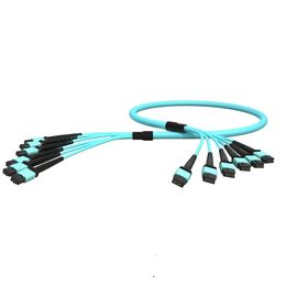 comprare Cavo a fibre ottiche MPO del PVC del centro del ODM OM3 12 dell'OEM al maschio Aqua Fan Out di MPO online manufacture