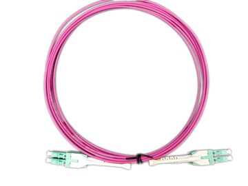 comprare Tipo di trazione 50/125 di fibra ottica magenta del cavo di toppa del duplex del cavo del unitboot OM4 di LC online manufacture