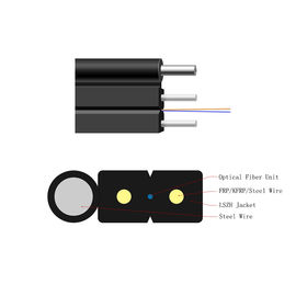 comprare Uso semplice dell'antenna del cavo flessibile della fibra G652A FTTH di singolo modo del rivestimento di LSZH/PVC/PE online manufacture