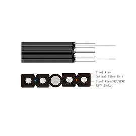 comprare Costruzione autosufficiente del cavo flessibile monomodale del cavo a fibre ottiche G652A1 FTTH online manufacture