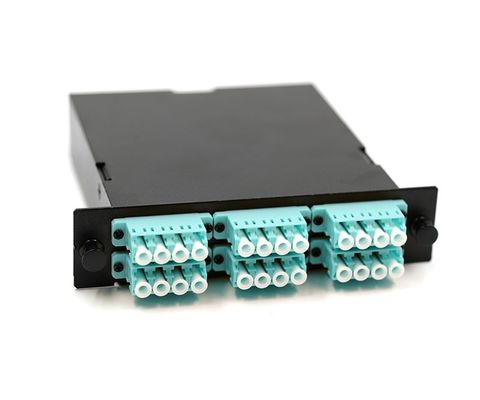 comprare 24 Fibra 0,5 metri MPO Cassette Module con 50/125 OM3 Fibra Ottica Patch Cord online manufacture
