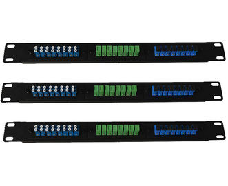 comprare Sc E2000 di LC a fibra ottica d'acciaio laminato a freddo del quadro d'interconnessione di FTTH per la struttura di distribuzione 1U online manufacture
