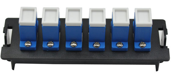 comprare Materiale di plastica 12 Port SC Duplex Fiber Optic Patch Panel con installazione di clip per 19 pollici 1U Distribution Box online manufacture