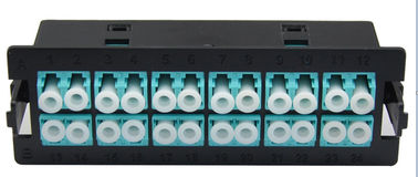 comprare Porto a fibra ottica del quadro d'interconnessione di LC del duplex nero dell'inserzione 24 per la scatola di distribuzione 1U online manufacture