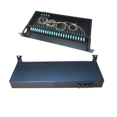 comprare Pannello patch in fibra ottica MPO/MTP da 1U da 19 pollici a 48 core per montaggio su rack FTTH nei data center online manufacture