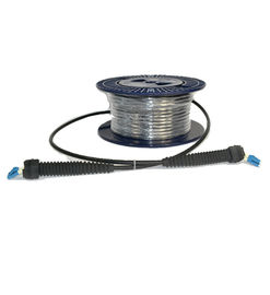 comprare Connettore di fibra ottica di Lc del nero del duplex del cavo di toppa di LC MP del livello della prova dell'acqua IP67 100 metri online manufacture