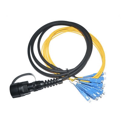 comprare Cavo patch in fibra ottica monomodale MPO-SC a 12 fibre, impermeabile IP67, 3 metri, cavo fan-out online manufacture