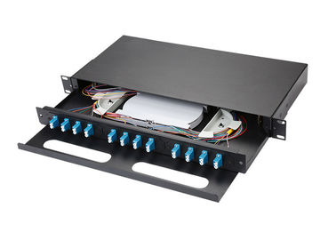 comprare Tirando il tipo quadro d'interconnessione di fibra del singolo modo, 1u ha laminato a freddo il quadro d'interconnessione d'acciaio del cavo a fibre ottiche online manufacture